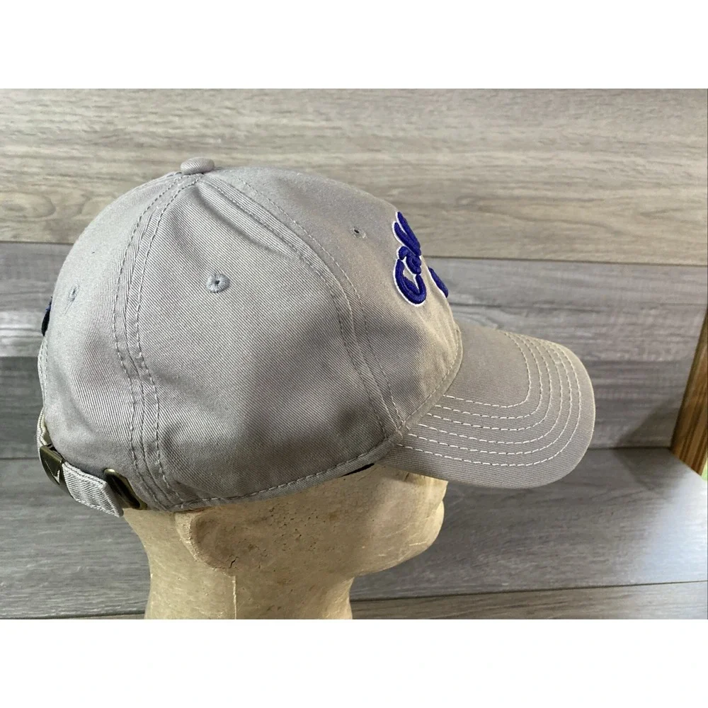 Callaway Golf Hat Mens Gray Blue Embroidered‎ Logo Adjustable Strapback Cap (BD)
